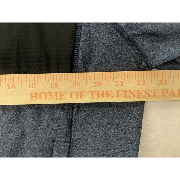 Lululemon Full Zip Post Session Jacket Large Blue With Black Chest - Picture 9 of 11